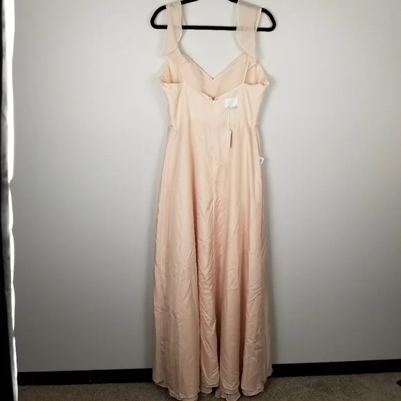 NWT Marchessa Notte Bridesmaid Gown Pink Blush Sz 12 - Picture 3 of 7